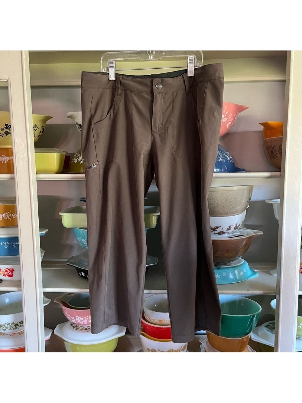Patagonia Brown Cargo Straight Leg Hiking Outdoor Pants - Size 8